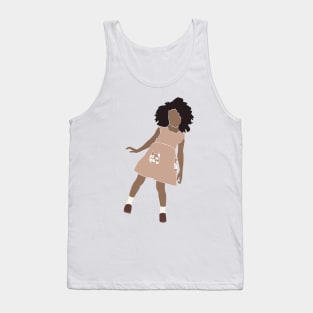 Abstract vector kids and baby silhouette Composition Tank Top